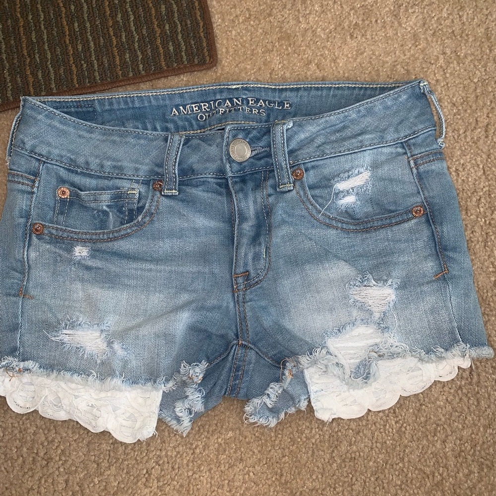 American eagle jean shorts